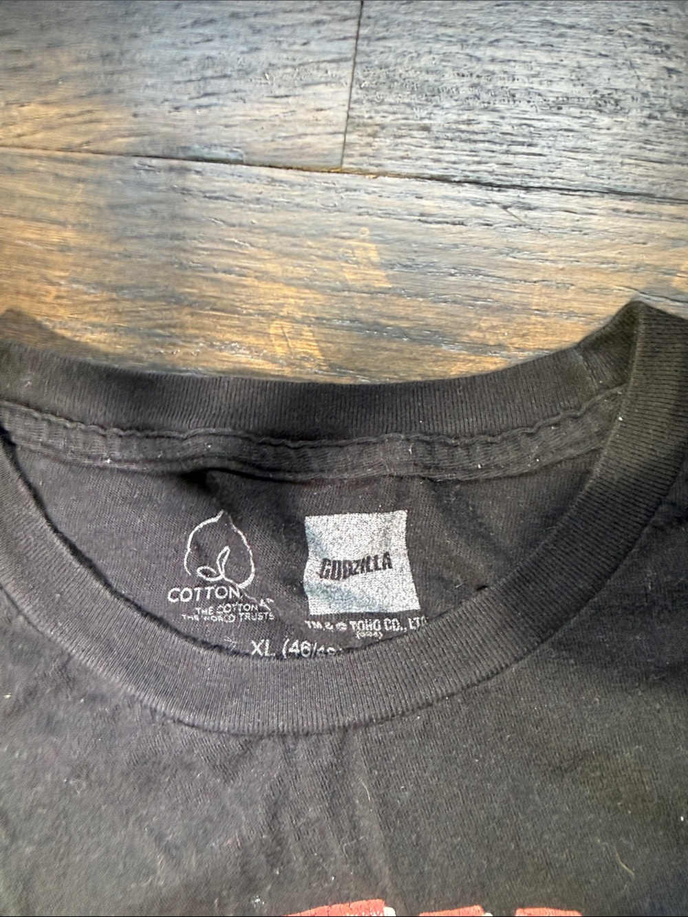 Godzilla Cotton Graphic Men’s Black T-Shirt - Picture 3 of 4
